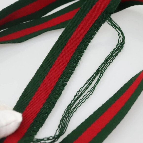 GUCCI GG Supreme Web Sherry Line Tote Bag PVC Beige Gold - Picture 9 of 16